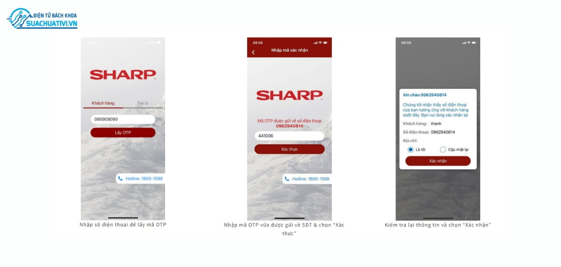 Nhập số điện thoại và mã OTP Nhập số điện thoại và mã OTP