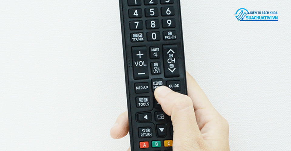 Bước 1 khôi phục cài đặt gốc tivi Samsung