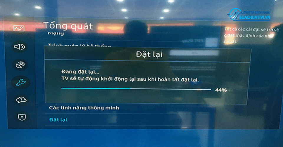cài đặt lại tivi