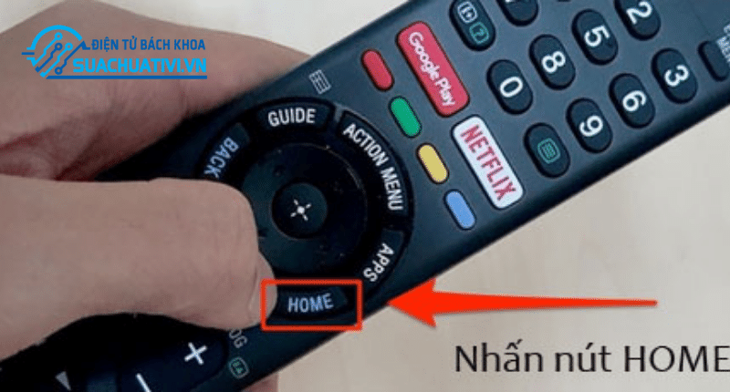 Bước 1 cách hẹn giờ bật tắt tivi Sony Bước 1 cách hẹn giờ bật tắt tivi Sony