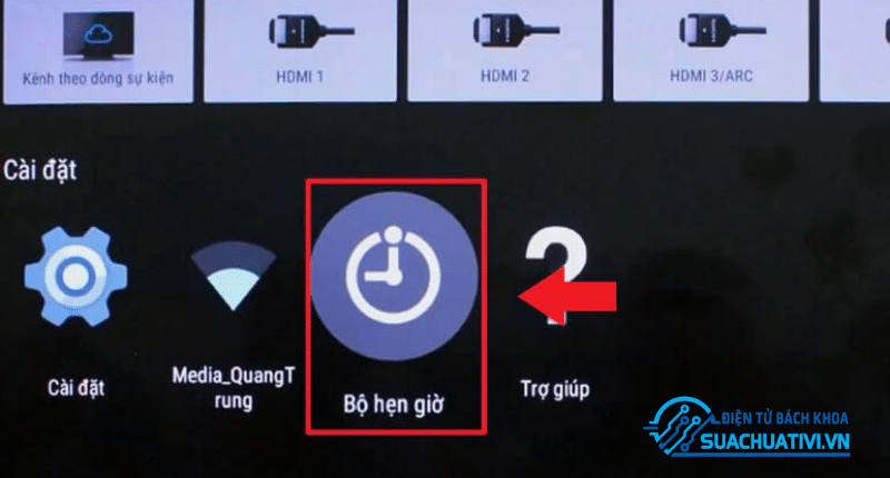 Bước 2 cách hẹn giờ bật tắt tivi Sony Bước 2 cách hẹn giờ bật tắt tivi Sony