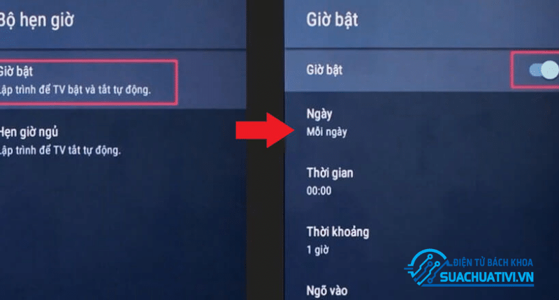 Bước 3 cách hẹn giờ bật tivi Sony Bước 3 cách hẹn giờ bật tivi Sony