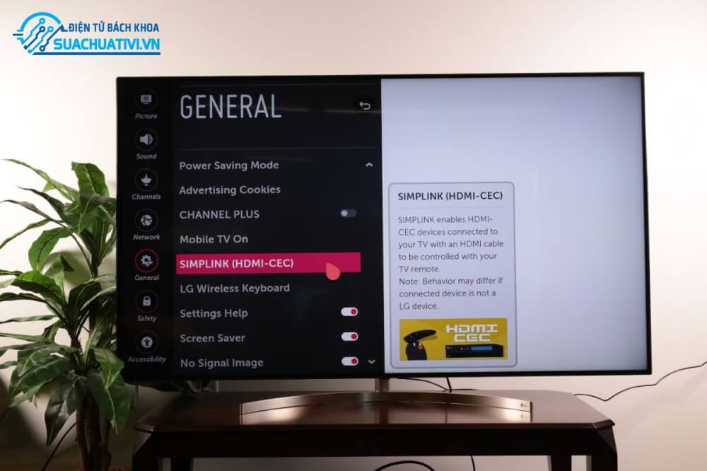 Tắt tính năng simplink của HDMI Tắt tính năng simplink của HDMI