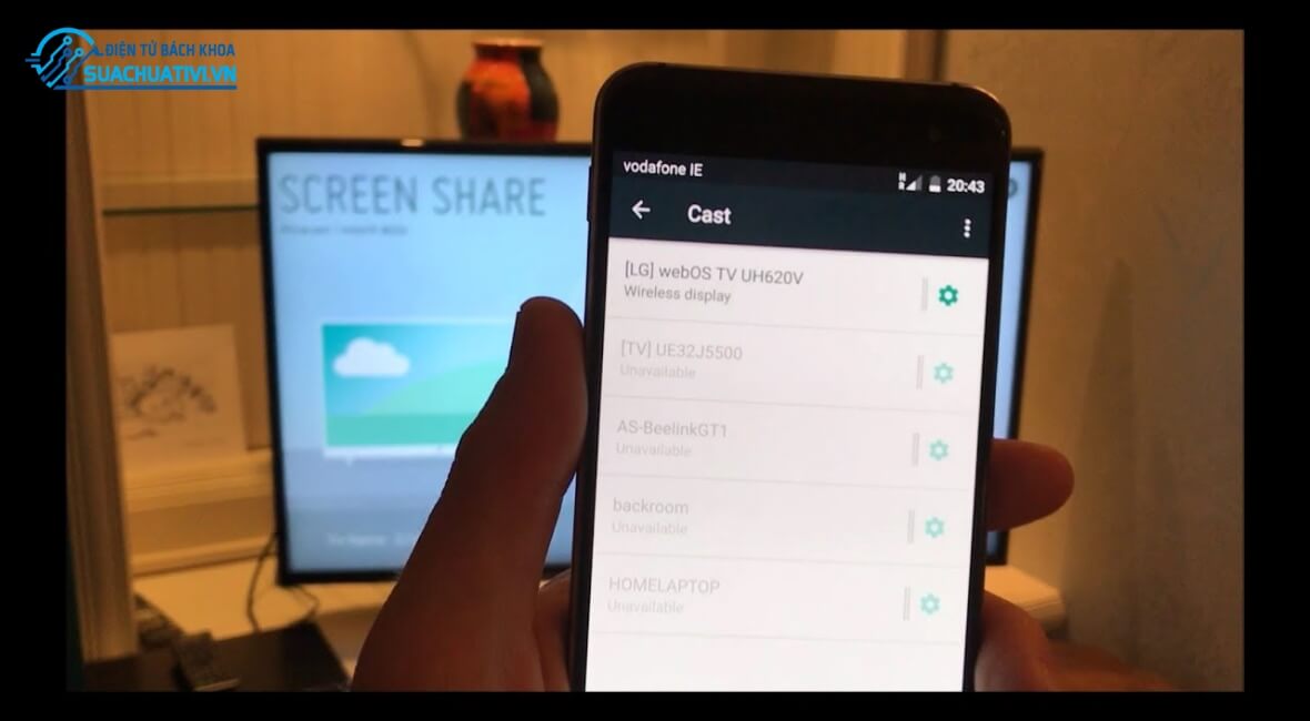 Tính năng screen share trên điện thoại Tính năng screen share trên điện thoại